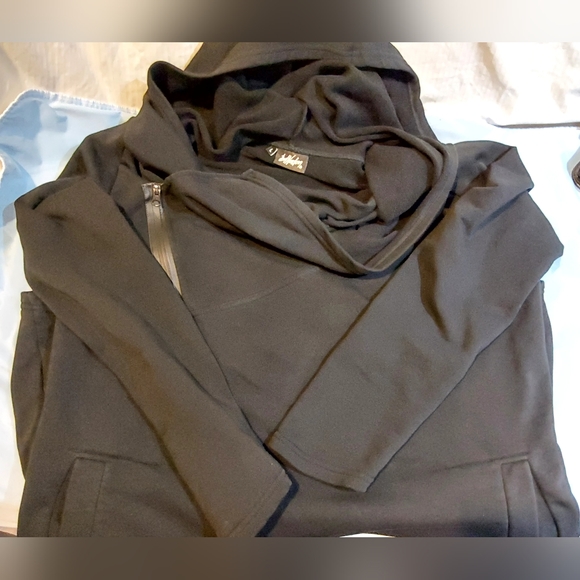 BatNorton Men Assymetric Hoodie Void Black Jacket Snap Button Punk Morph Sz L - Picture 11 of 12